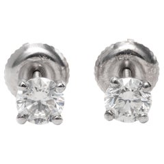 0,80 Karat natürliche weiße Diamanten Ohrstecker