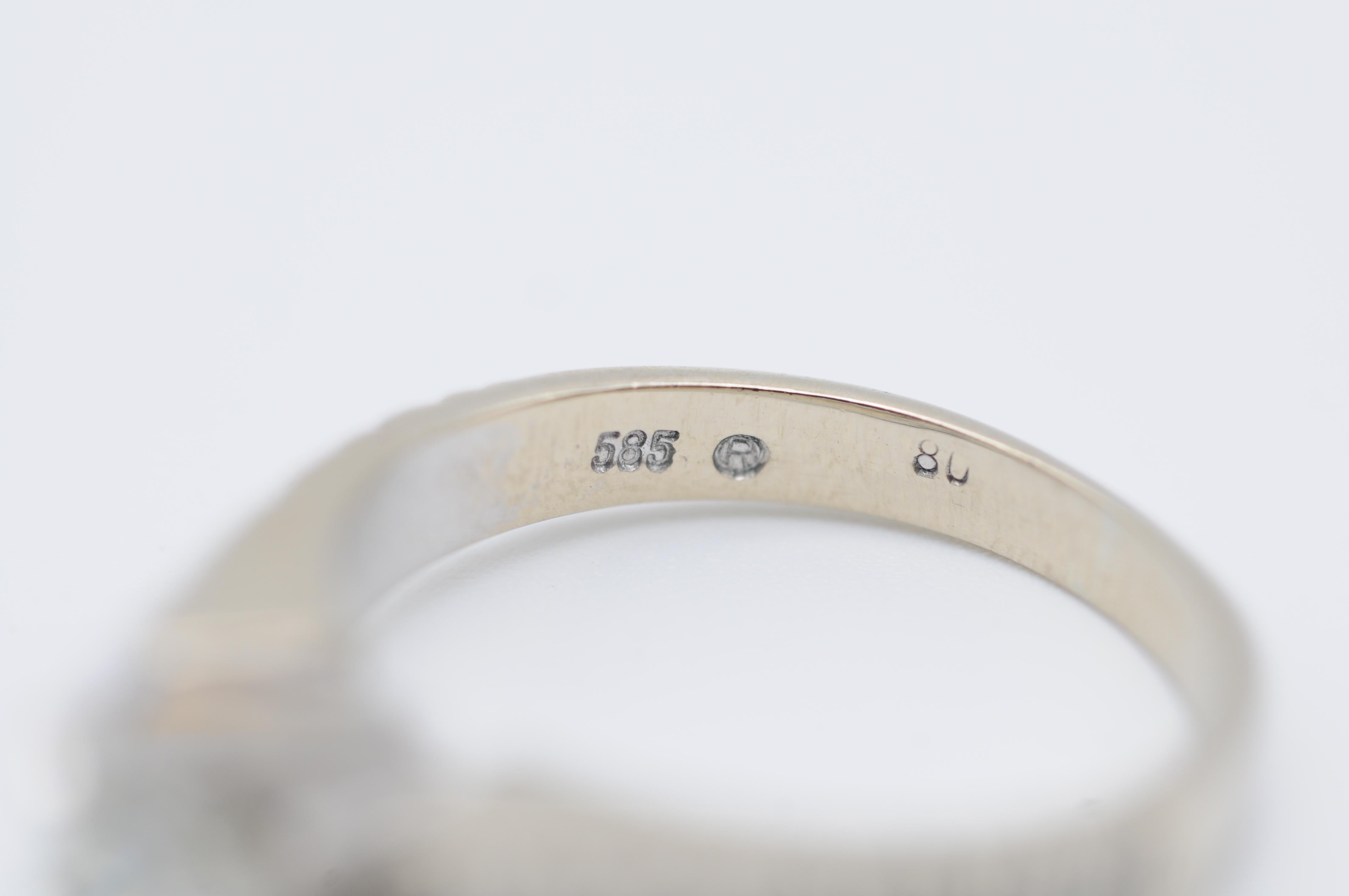 0,80 Ct. Solitär- Brillantring, 14 Karat Gelbgold im Angebot 4