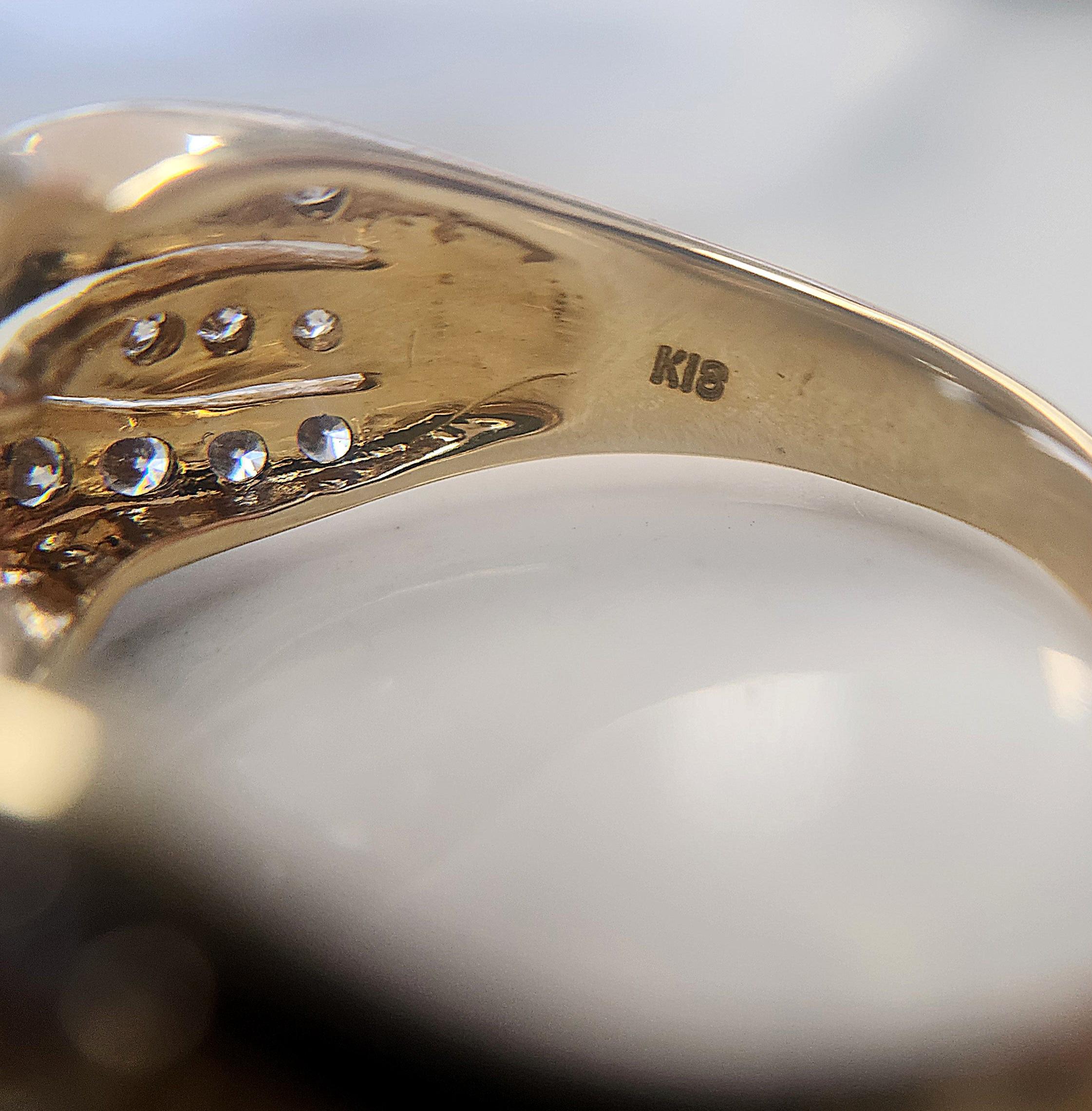 0,80 Karat Diamant Love Knot Ring  Geflochtenes Design Band in 18K Gold  Vintage Größe 8.7 im Angebot 4