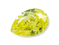 0.80ct Natural Loose Fancy Intense Green Yellow Neon Color Diamond GIA VVS2 Pear