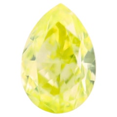 0.80ct Natural Loose Fancy Intense Green Yellow Neon Color Diamond GIA VVS2 Pear