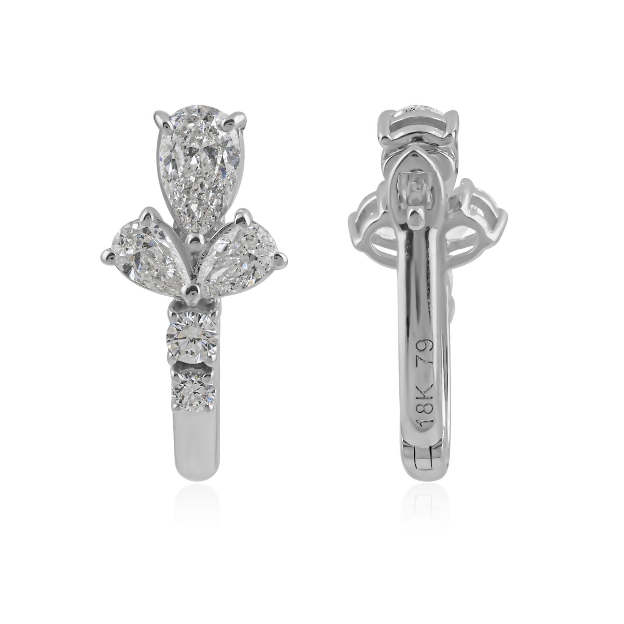 Cast from 18-karat gold, these exquisite earrings are handset with 0.81 carats of sparkling diamonds.

FOLLOW SPECTRUM JEWELS storefront to view the latest collection & exclusive pieces. Spectrum Jewels is proudly rated as a Top Seller on 1stdibs