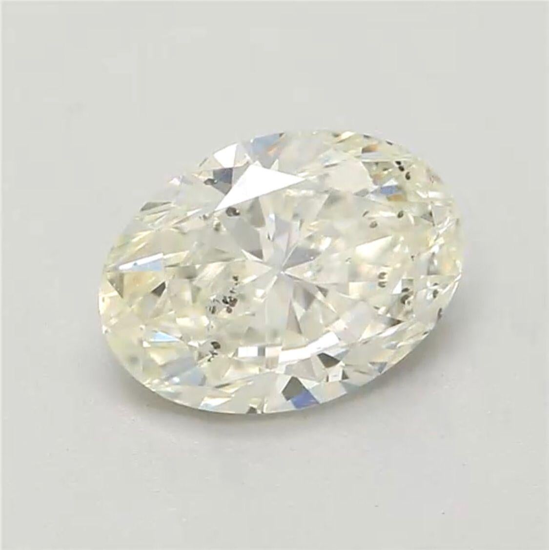 *100% NATURAL FANCY COLOUR DIAMOND*

✪ Diamond Details ✪

➛ Shape: Oval
➛ Colour Grade: Very Light Yellow-Green
➛ Carat: 0.81
➛ Clarity: SI2
➛ GIA Certified 

^FEATURES OF THE DIAMOND^

This 0.81 carat diamond has a diameter of around 6mm. Our very