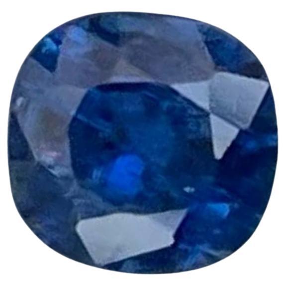 0.81 carats Blue Sapphire Stone Cushion Cut Natural Sri Lankan Gemstone