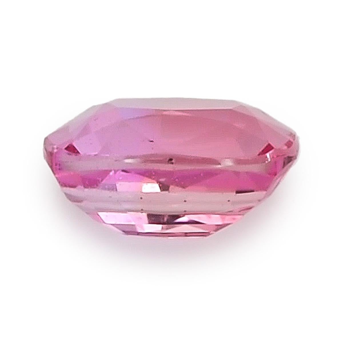 Natürlicher rosa Saphir Edelstein 0.81 Karat / JupiterGem (Gemischter Schliff) im Angebot
