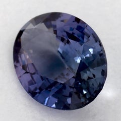 0.81 Ct Blue Sapphire Oval Loose Gemstone