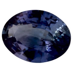 0.81 carati di zaffiro blu ovale sfuso