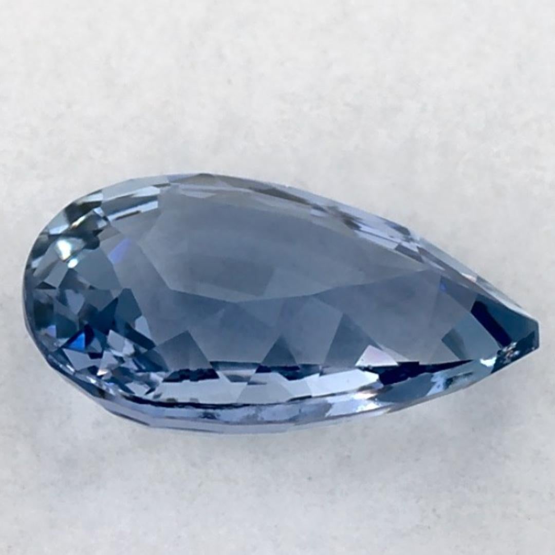 0.81 carati di zaffiro blu a forma di pera sciolto In condizioni Nuovo in vendita a Fort Lee, NJ
