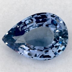 0.81 Ct Blue Sapphire Pear Loose Gemstone