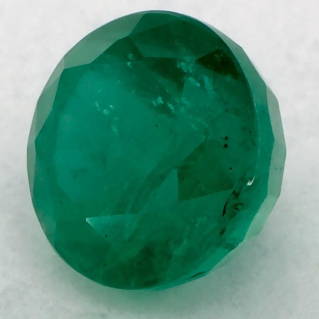 0.81 Ct Smaragd Runde Lose Edelstein (Rundschliff) im Angebot