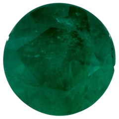 0.81 Ct Emerald Round Loose Gemstone