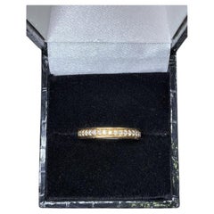 0,81 ct Anillo de compromiso de diamantes en oro rosa de 18 quilates.