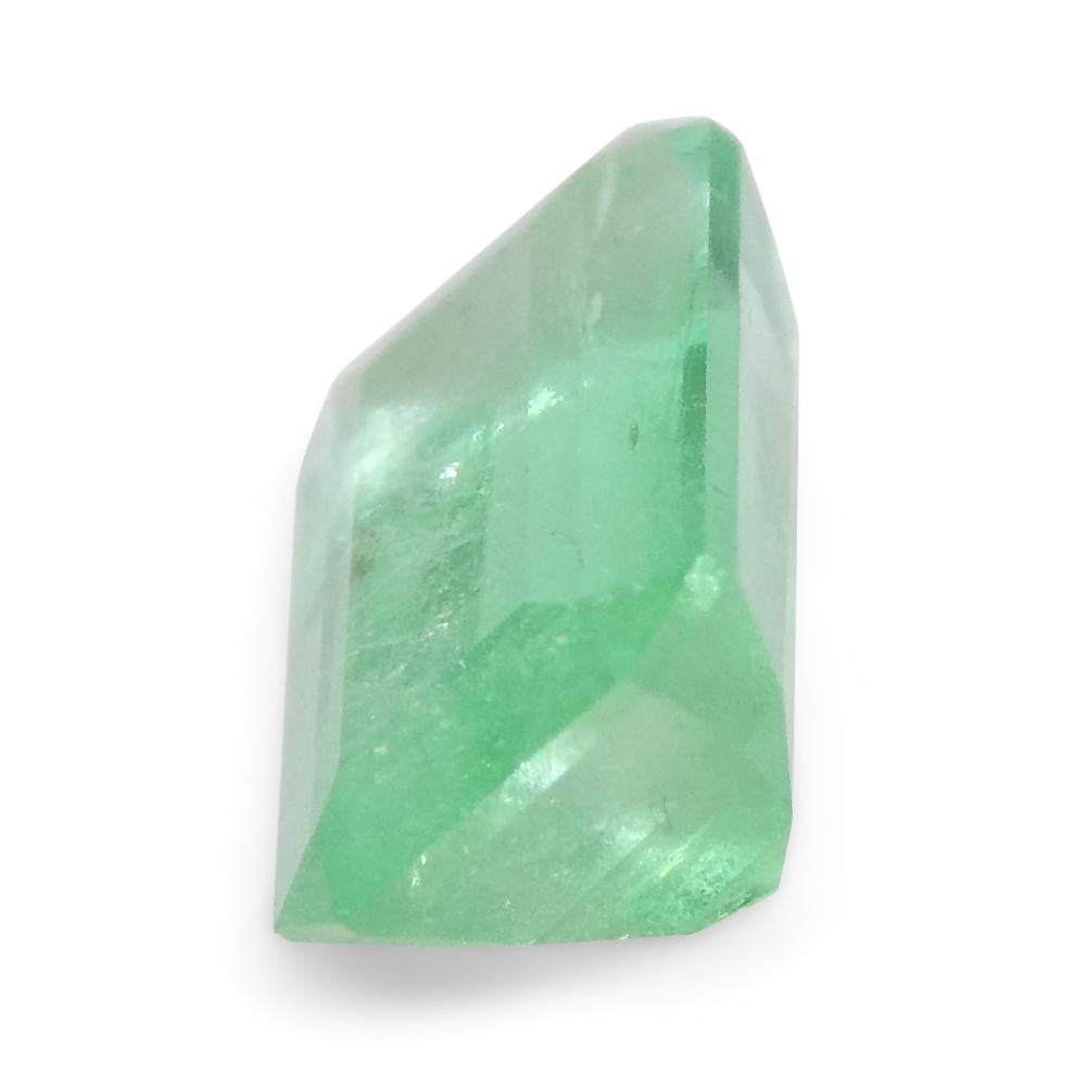 0.81ct Emerald Cut Green Emerald from Colombia For Sale 12
