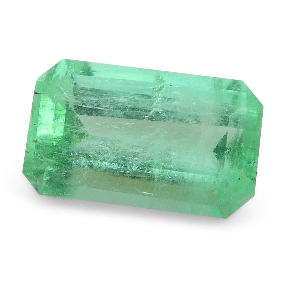 0.81ct Emerald Cut Green Emerald from Colombia For Sale 5