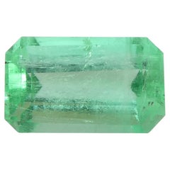 0.81ct Emeraude verte de Colombie, taille émeraude