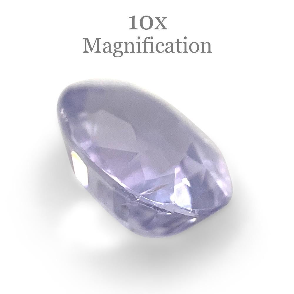 0.81ct Oval Pastel Violet Sapphire from Sri Lanka Unheated For Sale 5