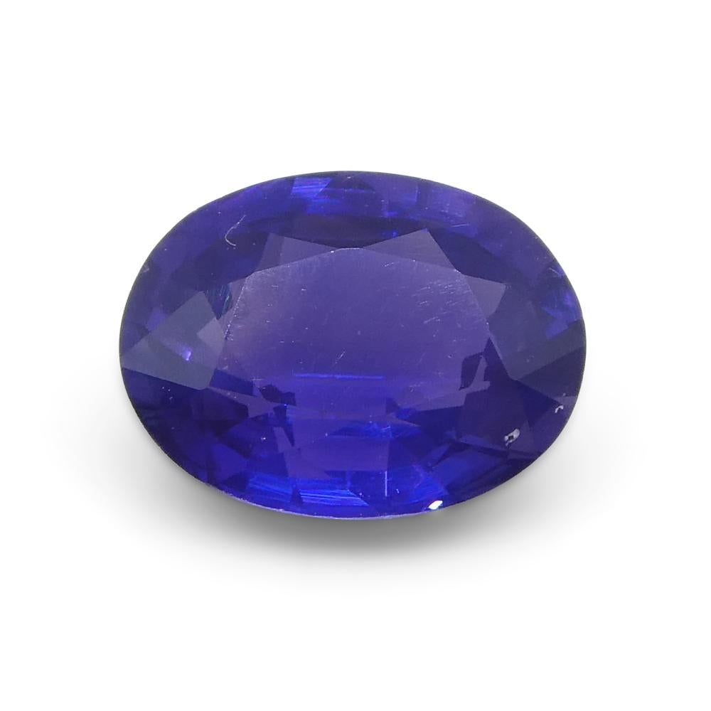 0.81ct Oval Purple Sapphire from Madagascar Unheated For Sale 5