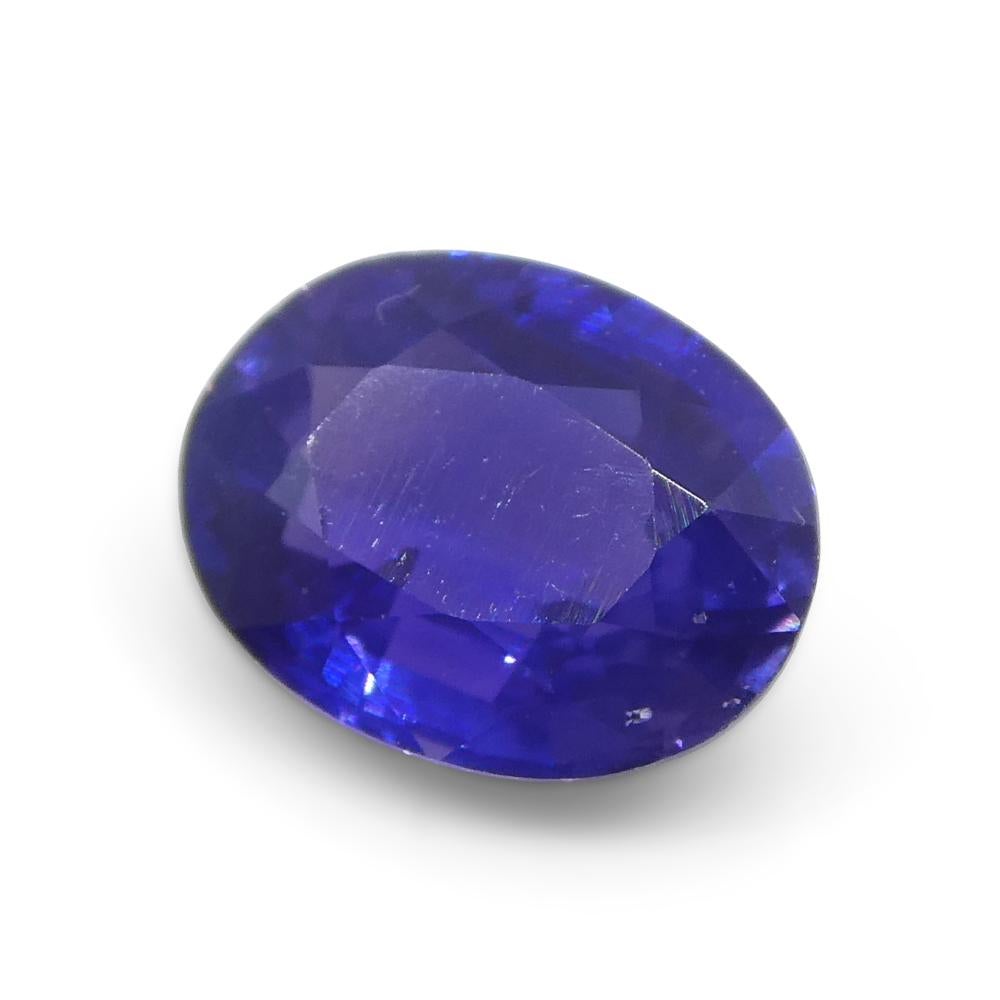 0.81ct Oval Purple Sapphire from Madagascar Unheated For Sale 6