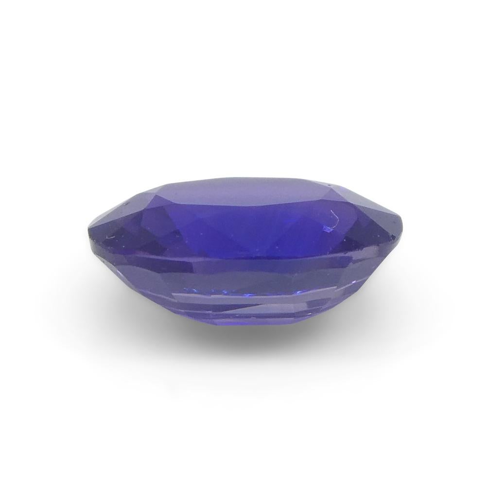 Oval Cut 0.81ct Oval Purple Sapphire from Madagascar Unheated For Sale