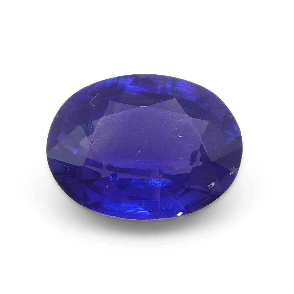 0.81ct Oval Purple Sapphire from Madagascar Unheated For Sale 1