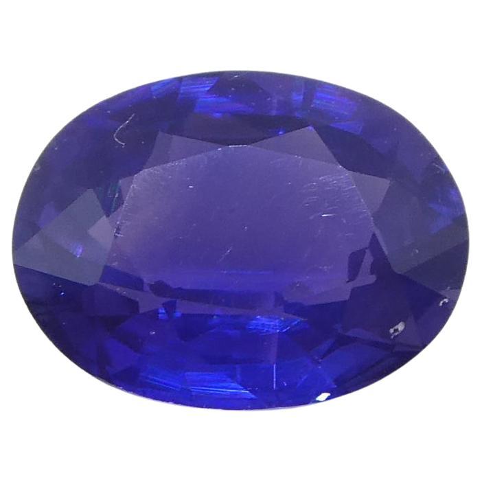 0.81ct Oval Purple Sapphire from Madagascar Unheated For Sale