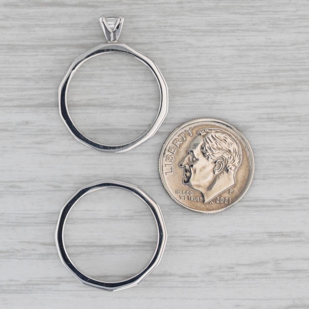 Anello di fidanzamento con diamante principessa da 0,81 ct. Anello nuziale in oro 14k Sz 6,5 in vendita 1