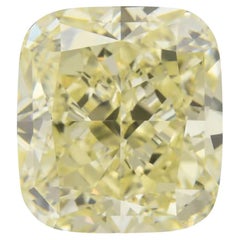 0,82 Quilates Cojín Brillante Certificado Gia Fancy Marrón Claro Amarillo Verdoso