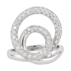 Bague en or blanc 18 carats avec diamants de 0,82 carat