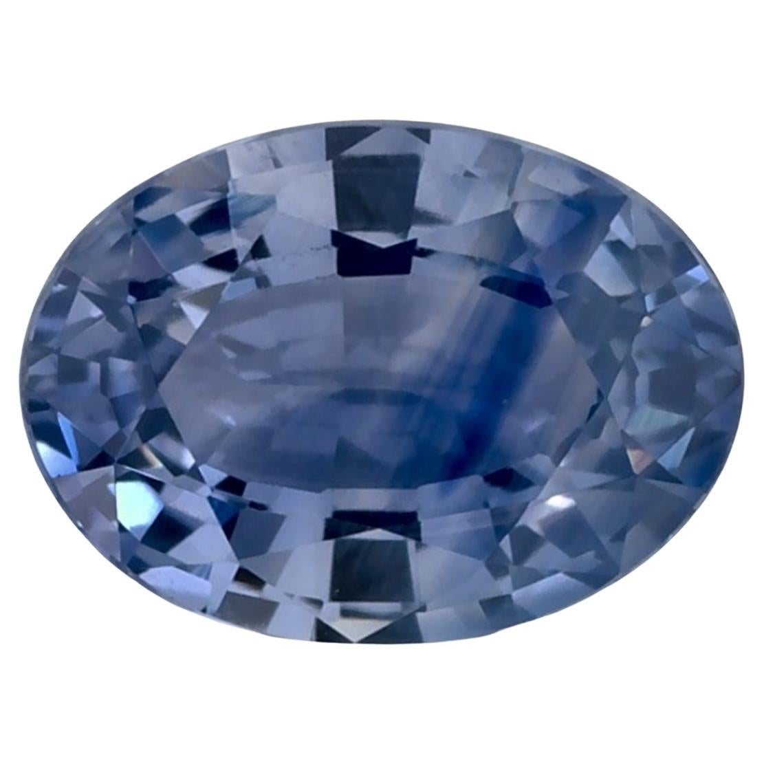 0.82 Ct Blue Sapphire Oval Loose Gemstone
