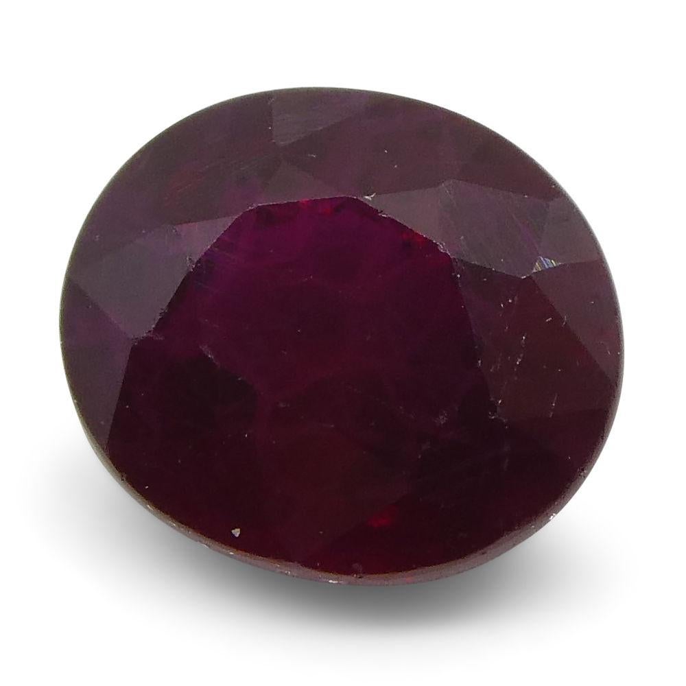 0.82 ct Oval Ruby Mozambique For Sale 1