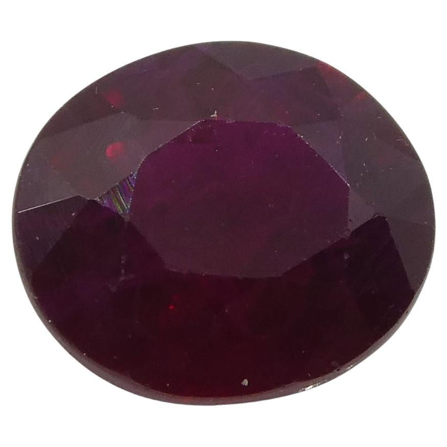 0.82 ct Oval Ruby Mozambique For Sale