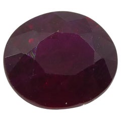 Rubis ovale du Mozambique de 0.82 carat