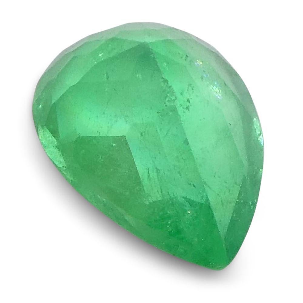 0.82 Ct Pear Emerald Colombian For Sale 1