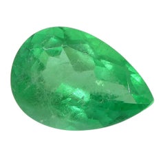 0.82 Ct Pear Emerald Colombian