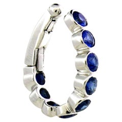 0.82 cts of Blue Sapphire Clip-on-earrings