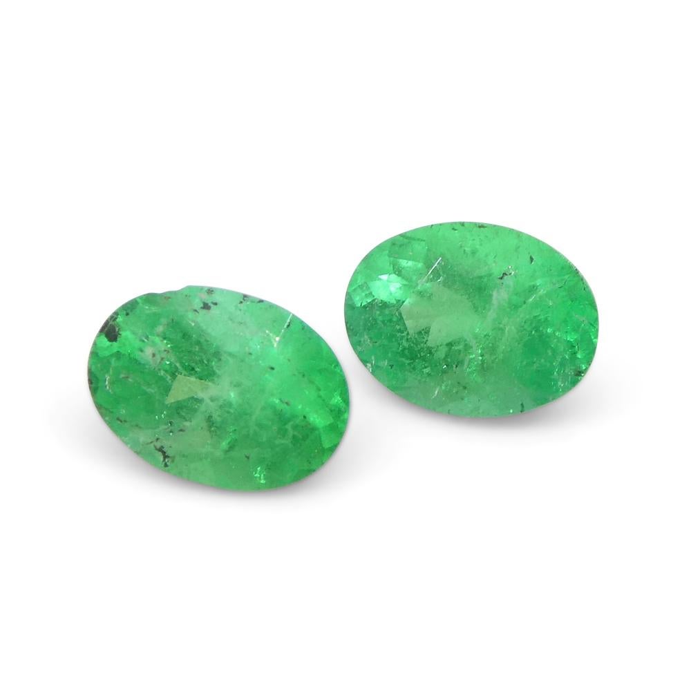 0.82 Karat Oval Grüner Smaragd aus Kolumbien im Angebot 5