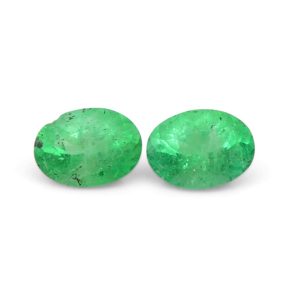 0.82 Karat Oval Grüner Smaragd aus Kolumbien im Angebot 6