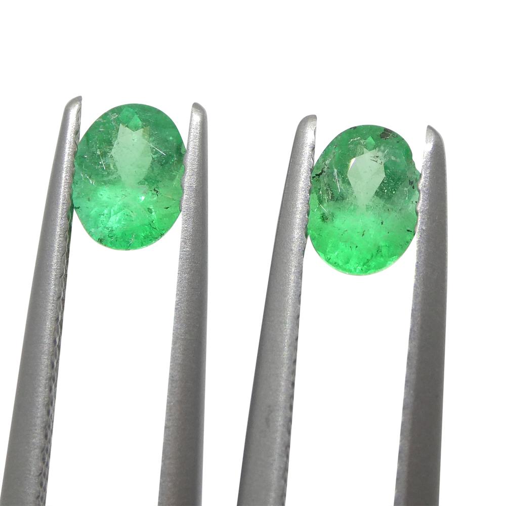 0.82 Karat Oval Grüner Smaragd aus Kolumbien im Angebot 8