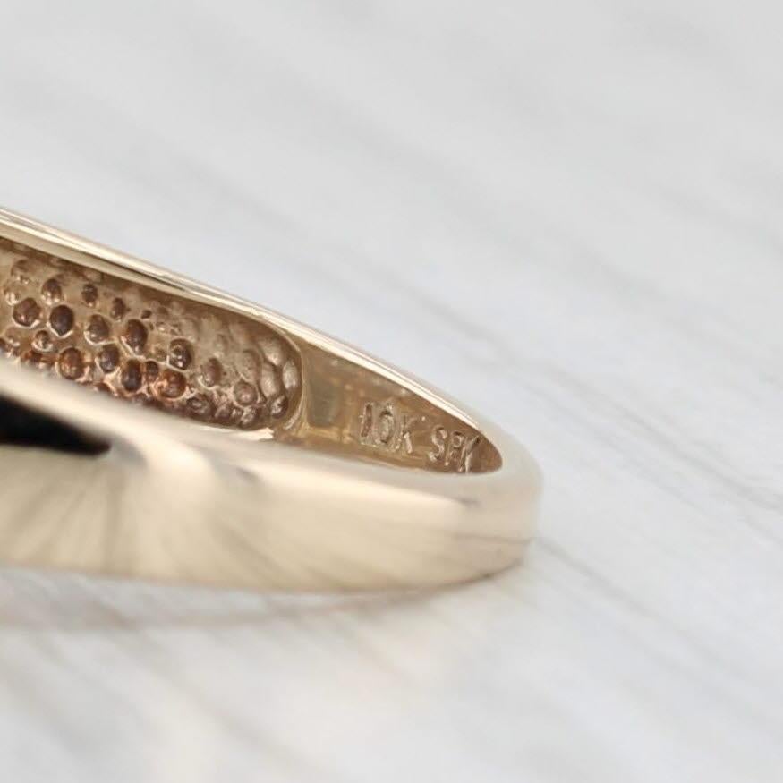 0.82ctw Diamond Cluster Verlobungsring 10k Gelbgold Größe 7 2