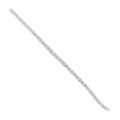 0.83 Carats Diamonds, 14 Karat White Gold Tennis Bracelet