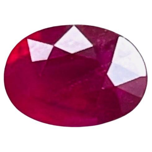 0.83 Ct GIA Certified  Unheated Burma Natural Ruby Pigeon Blood Color eyes clean For Sale