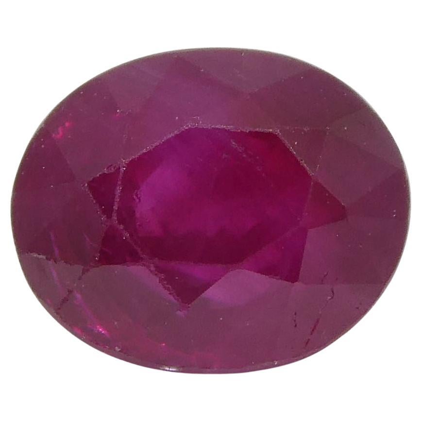 0.83 ct Rubis ovale Birmanie