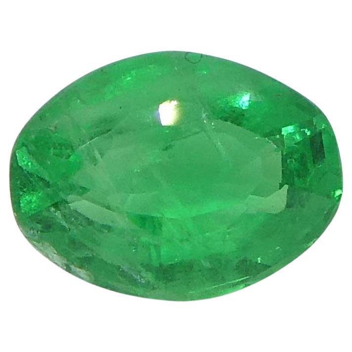 0.83ct Oval Green Emerald from Colombia