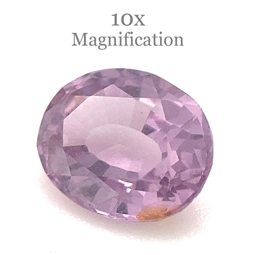 0.83ct Oval Lavender Purple Spinel from Sri Lanka Unheated For Sale 7