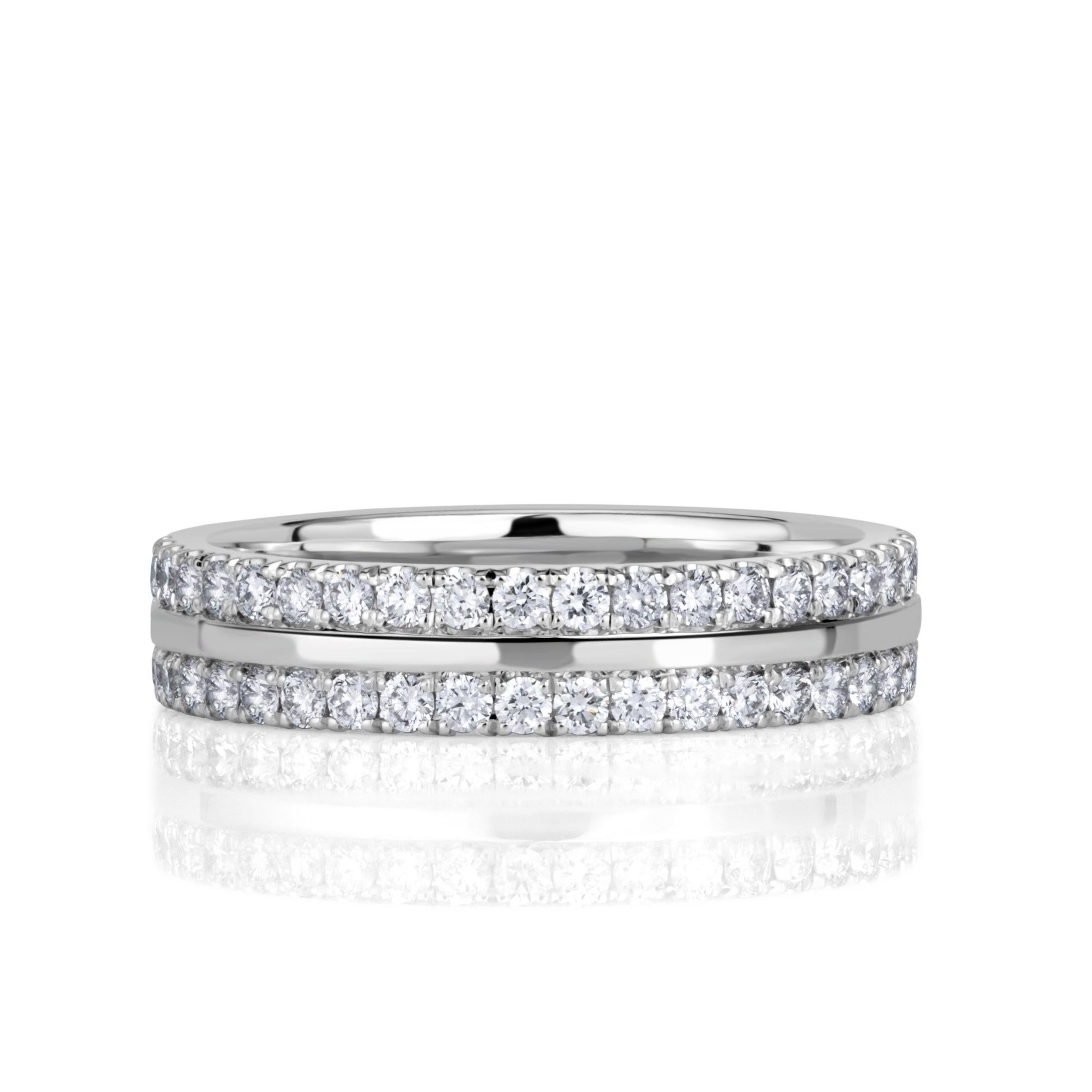 0.83ct Round Brilliant Cut Eternity Band For Sale