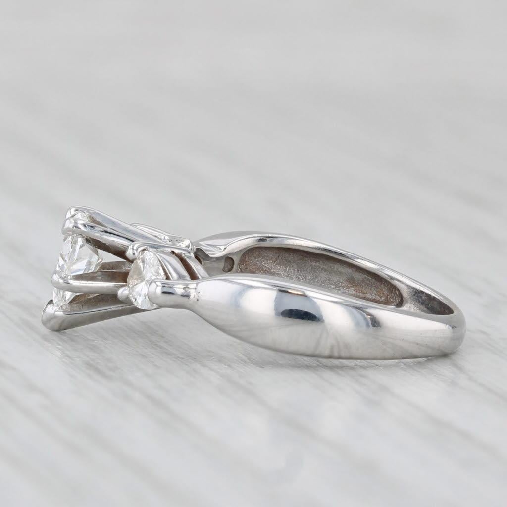 Gemstone Information:
- Natural Diamond -
Carats - 0.53ct 
Cut - Heart Brilliant
Color - H
Clarity - SI1 

- Natural Diamonds -
Total Carats -0.30ctw 
Cut - Pear Brilliant
Color - H - I
Clarity - VS2

Metal: 14k White Gold
Weight: 3.3 Grams 
Stamps: