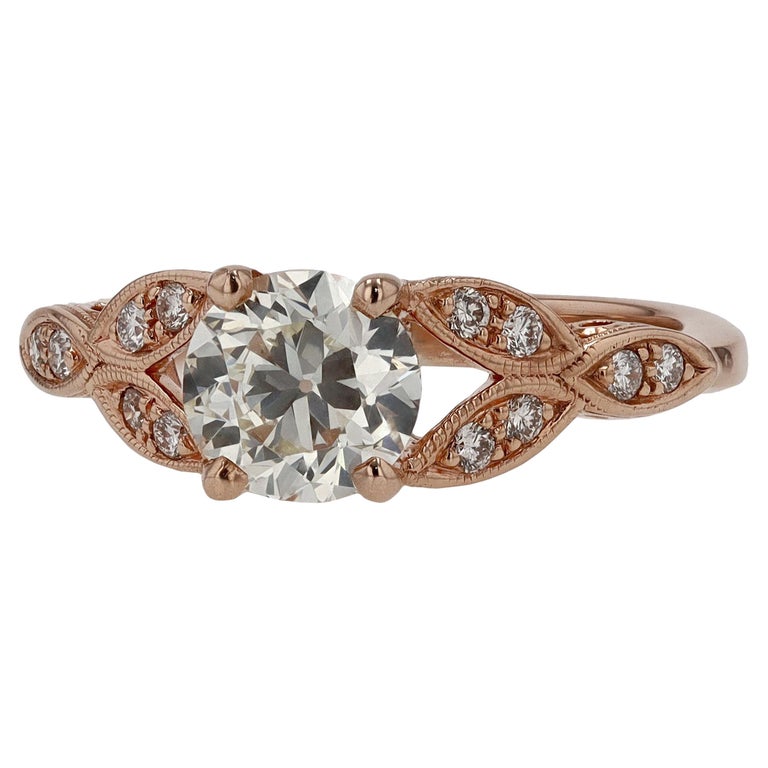 Taille Brillant Diamant Taille En Rose Ancien Bague De Fiançailles