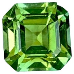 0.84 quilates Turmalina verde menta talla Asscher Piedra preciosa natural afgana