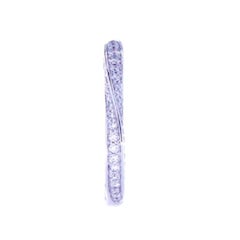 0.84 Ct Diamonds 18kt White Gold Wedding Ring