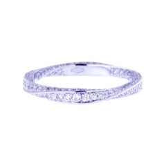 0.84 Ct Diamonds 18kt White Gold Wedding Ring